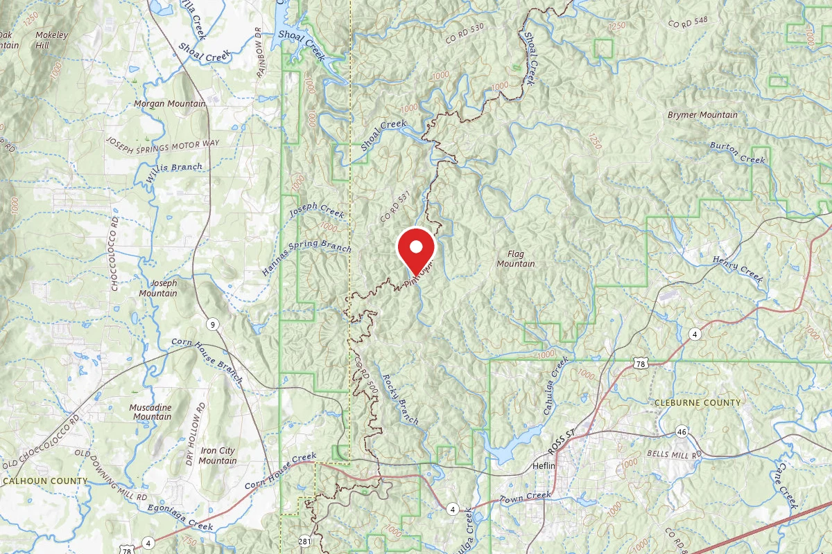 Lower Shoals Trail Shelter Site