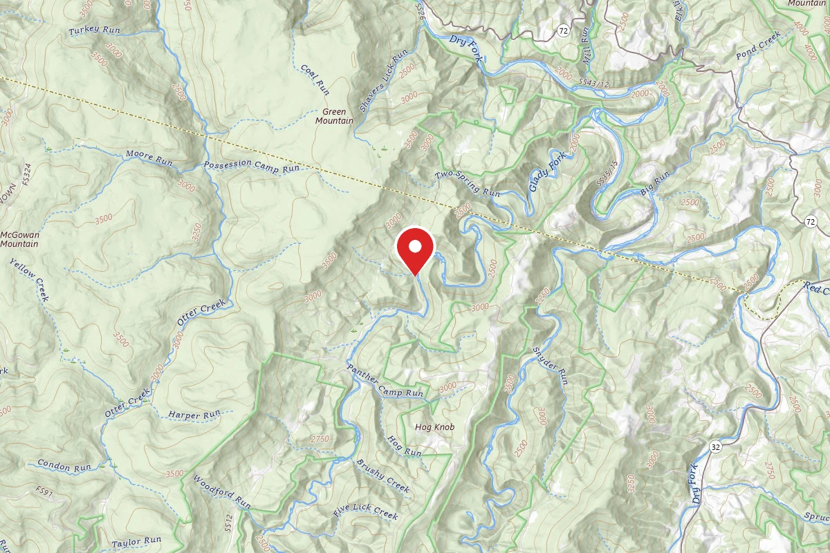 Lower Glady Dispersed Camp Site