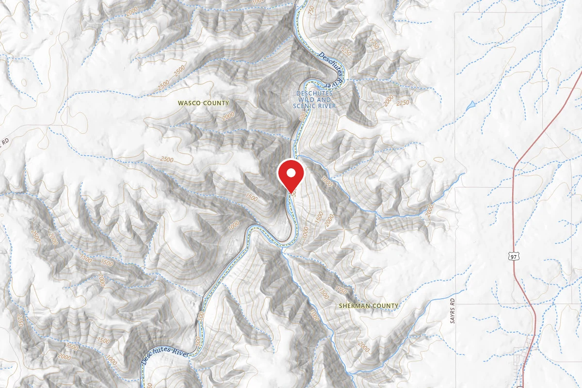 Dispersed Site near 45.4009, -120.8680