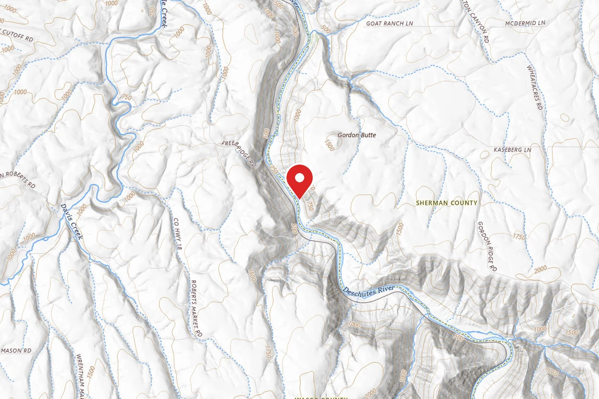 Dispersed Site near 45.5498, -120.8985