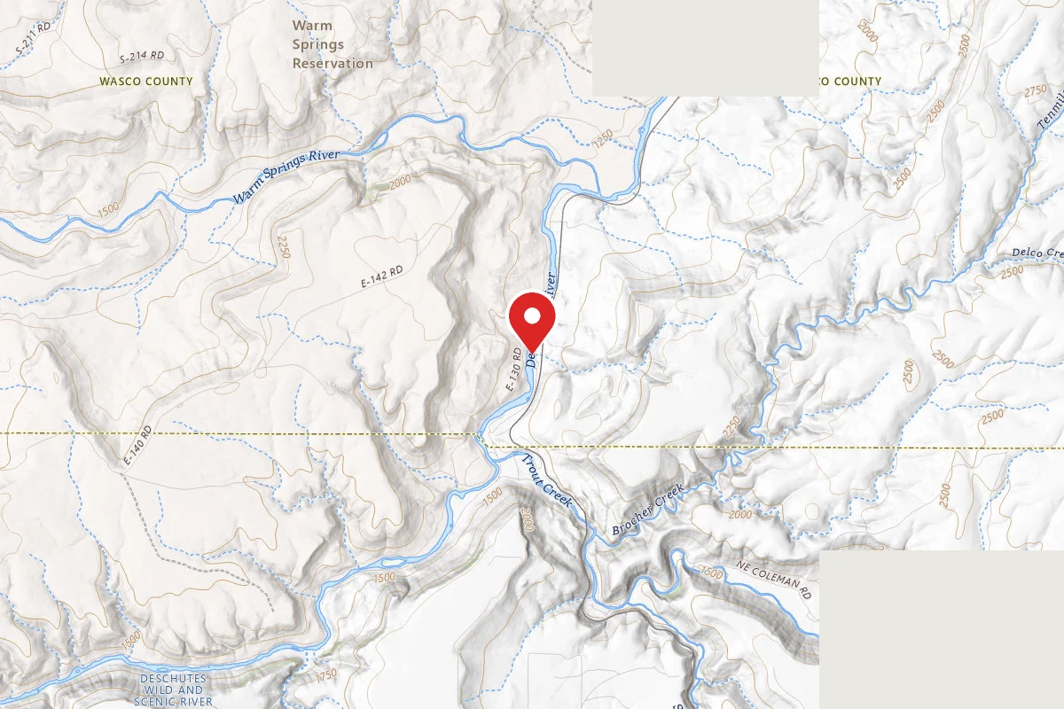 Dispersed Site near 44.8360, -121.0810