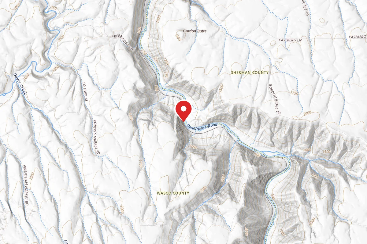 Dispersed Site near 45.5295, -120.8852