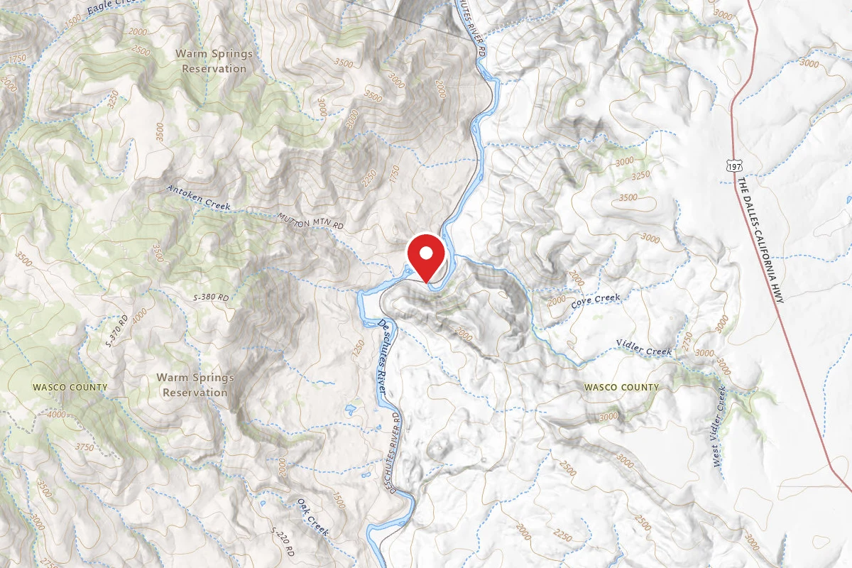 Dispersed Site near 44.9740, -121.0697