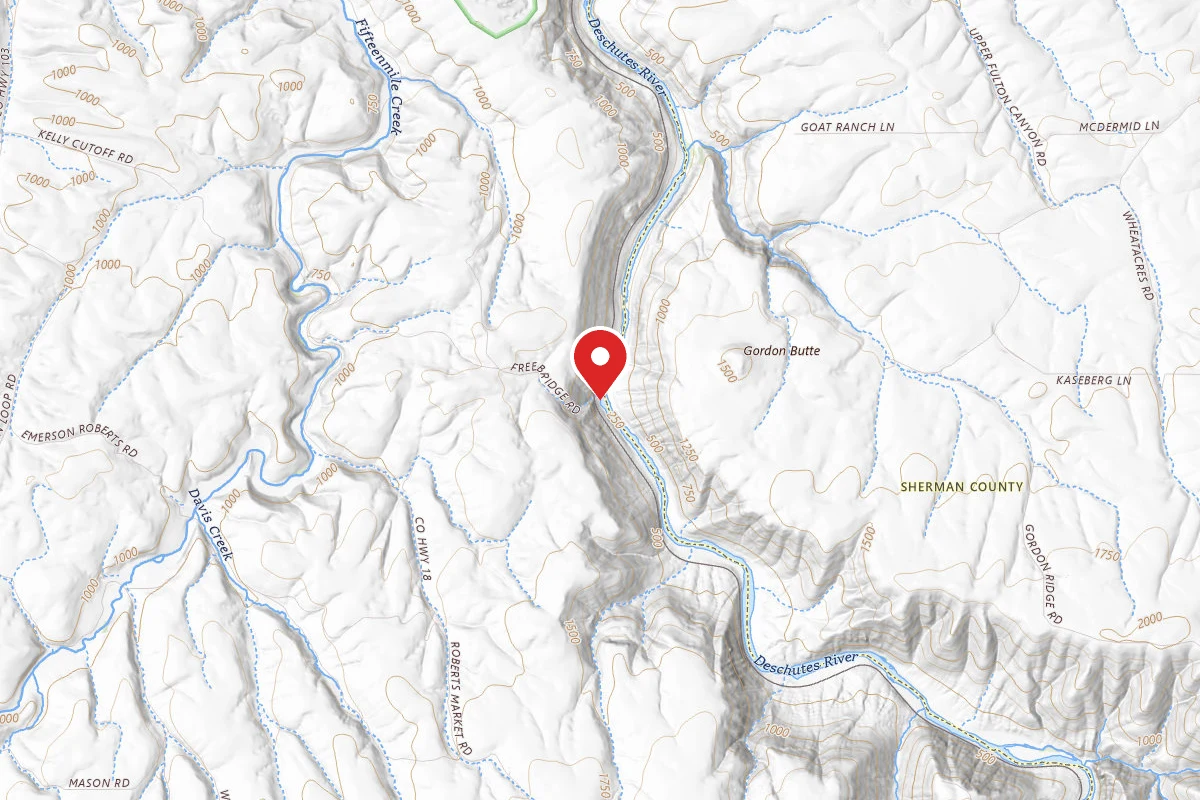 Dispersed Site near 45.5594, -120.9101