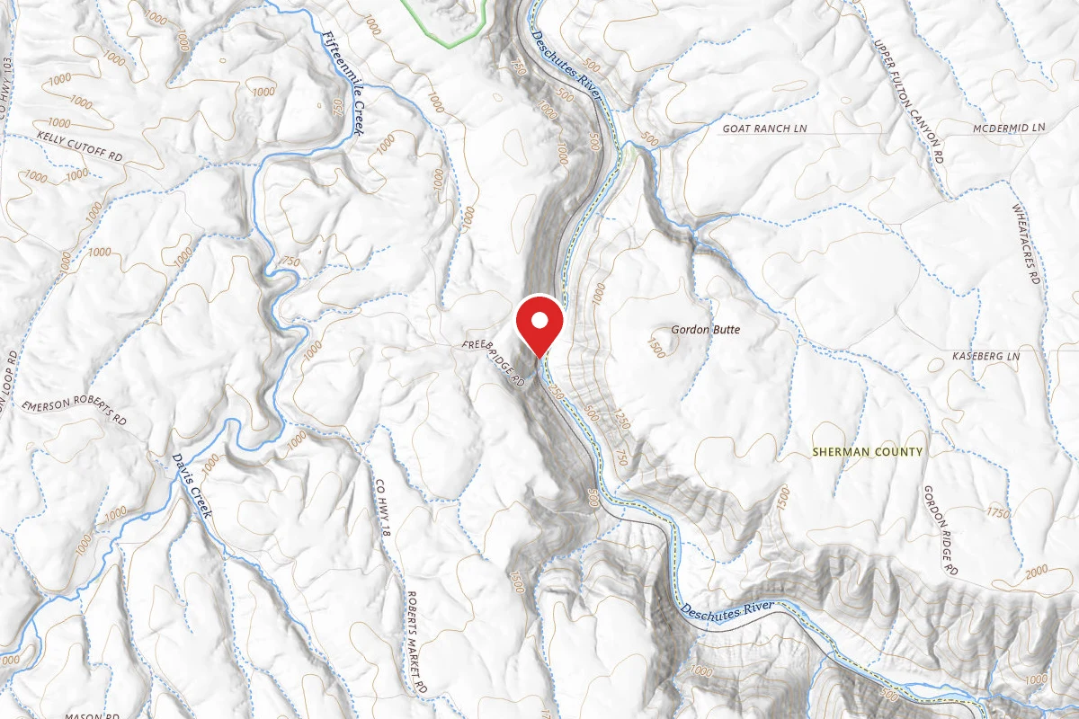 Dispersed Site near 45.5614, -120.9105