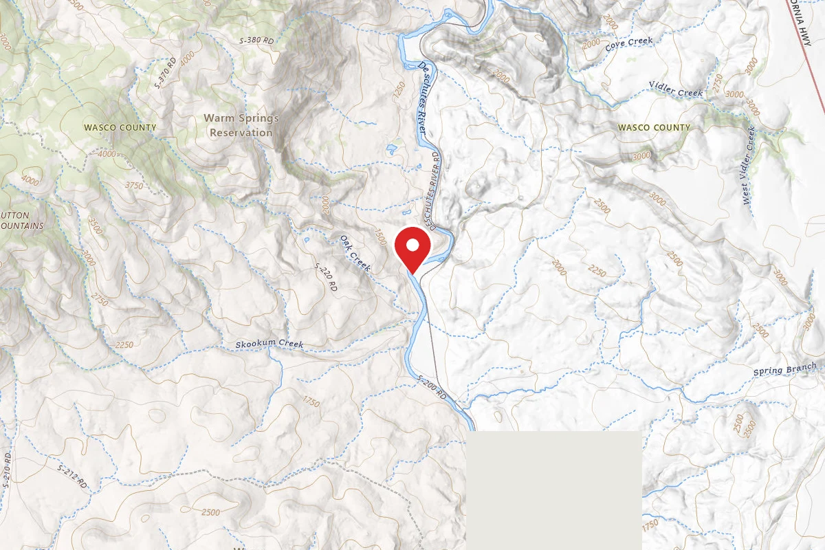 Dispersed Site near 44.9302, -121.0828