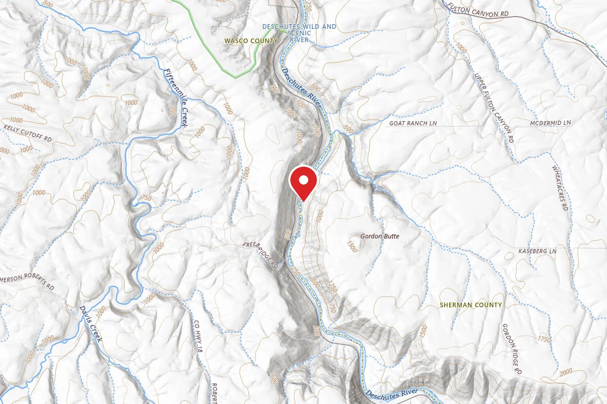 Dispersed Site near 45.5735, -120.9047