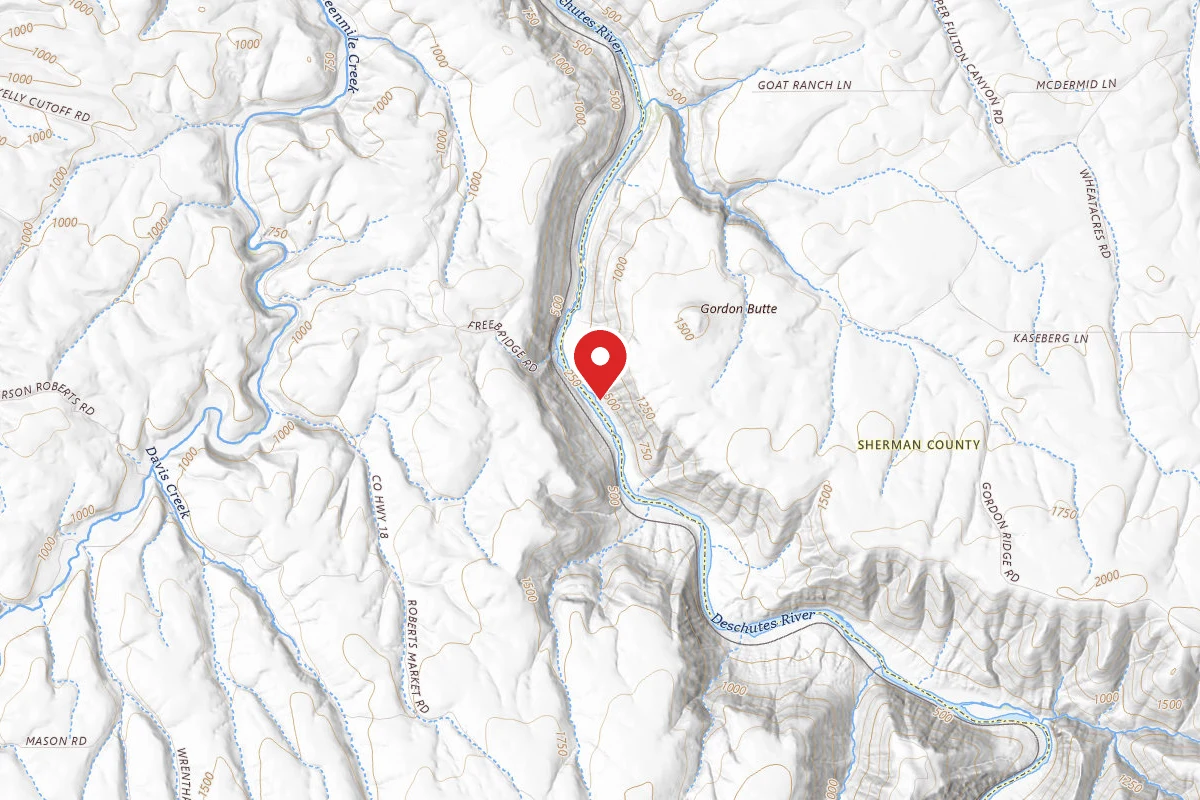Dispersed Site near 45.5544, -120.9027