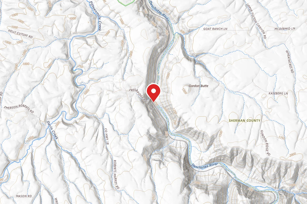 Dispersed Site near 45.5579, -120.9090