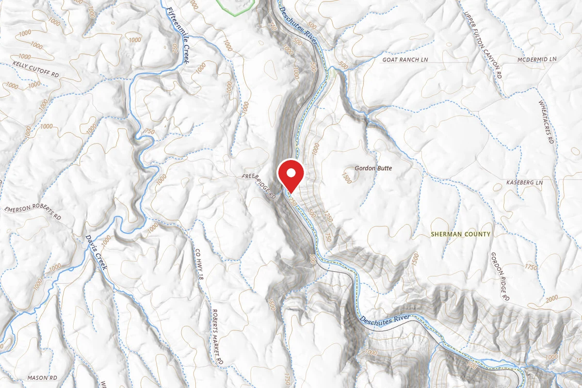 Dispersed Site near 45.5591, -120.9079