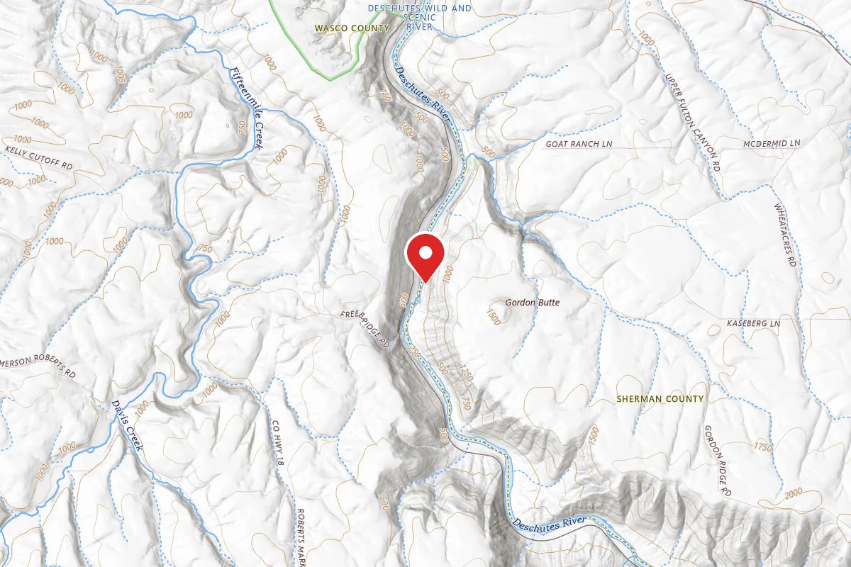 Dispersed Site near 45.5686, -120.9048