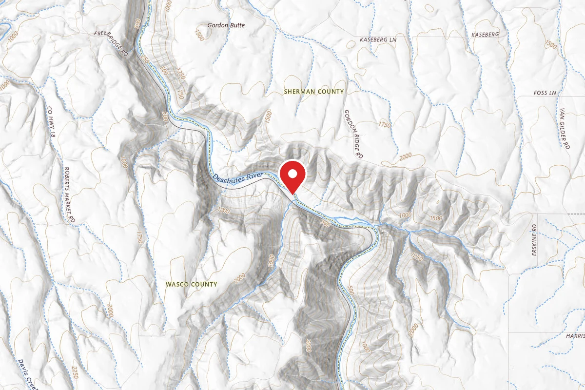 Dispersed Site near 45.5235, -120.8554