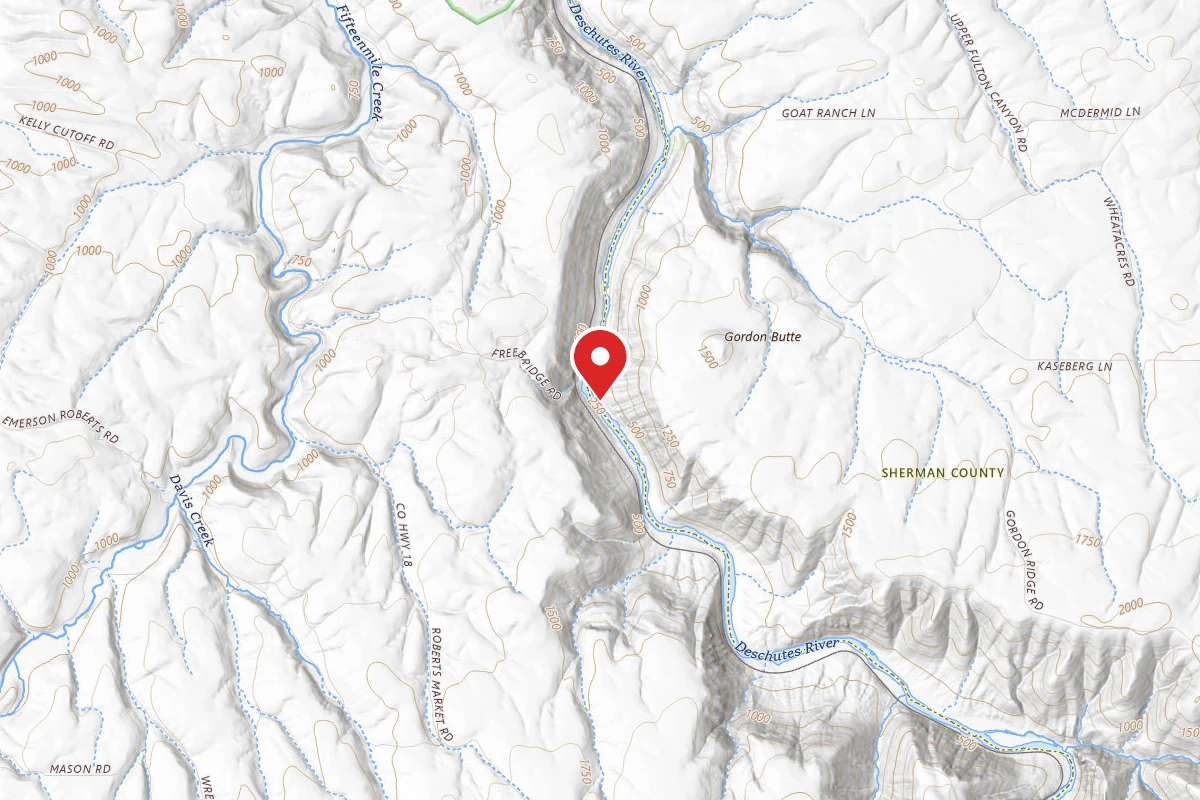 Dispersed Site near 45.5578, -120.9068