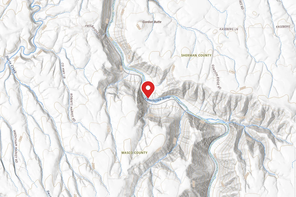 Dispersed Site near 45.5280, -120.8816