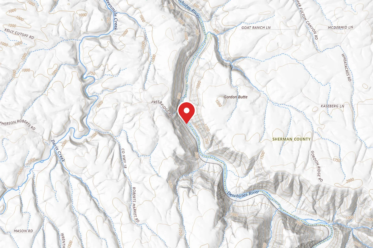 Dispersed Site near 45.5549, -120.9060