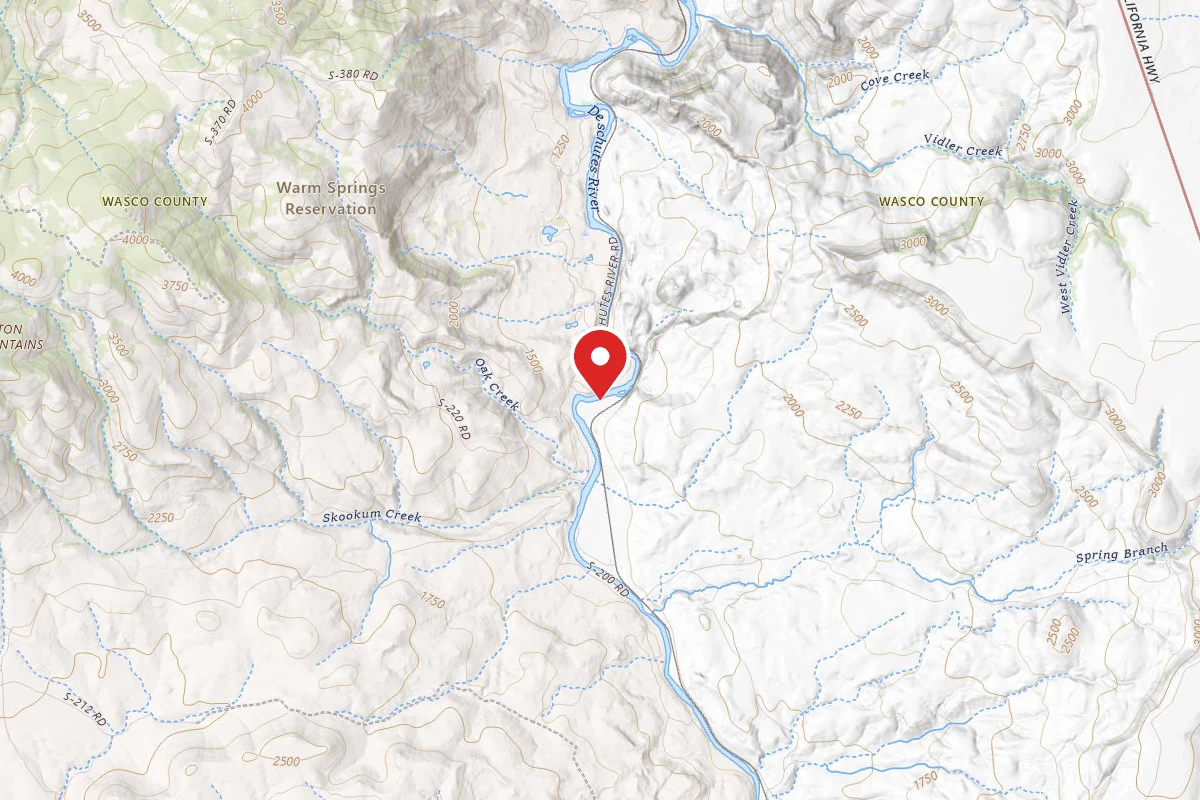 Dispersed Site near 44.9321, -121.0792