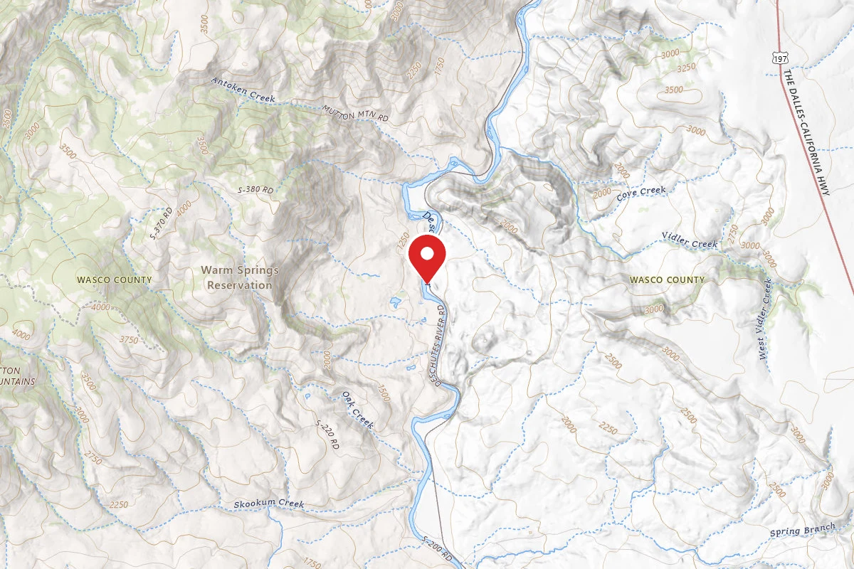 Dispersed Site near 44.9554, -121.0804