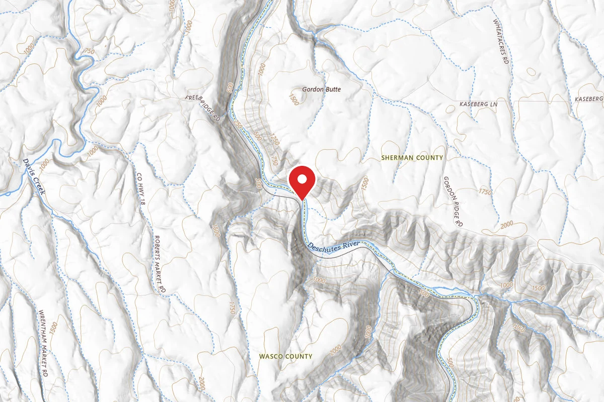 Dispersed Site near 45.5387, -120.8855