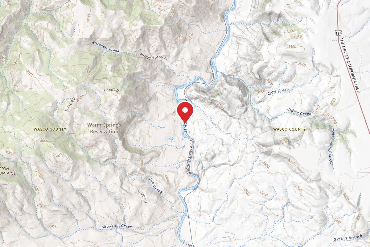 Dispersed Site near 44.9585, -121.0805