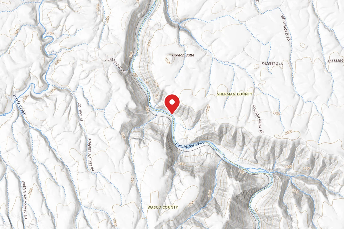 Dispersed Site near 45.5405, -120.8855