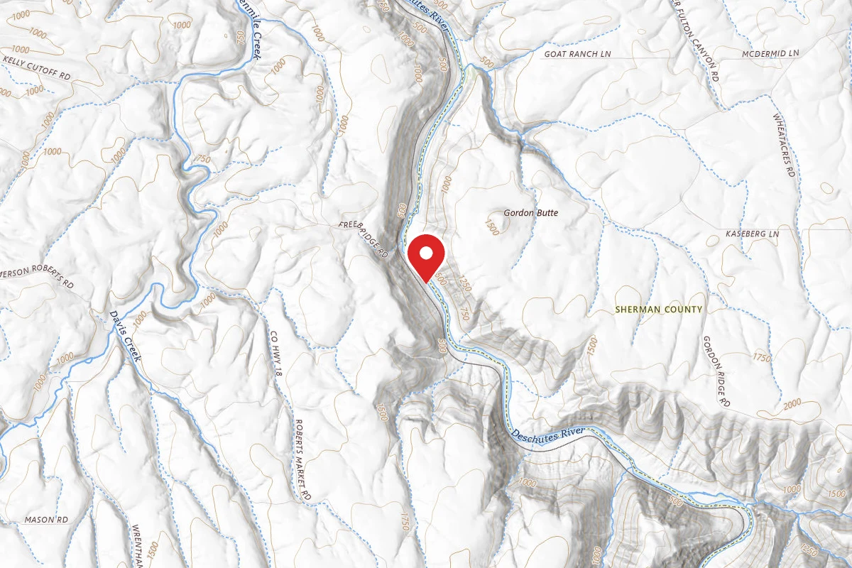 Dispersed Site near 45.5533, -120.9042