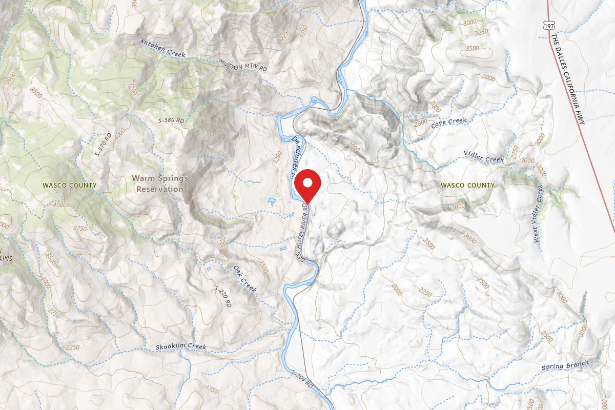 Dispersed Site near 44.9515, -121.0760