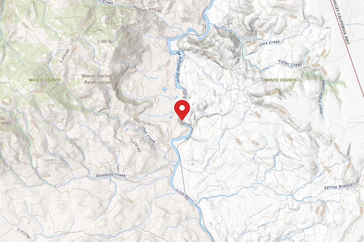 Dispersed Site near 44.9398, -121.0781