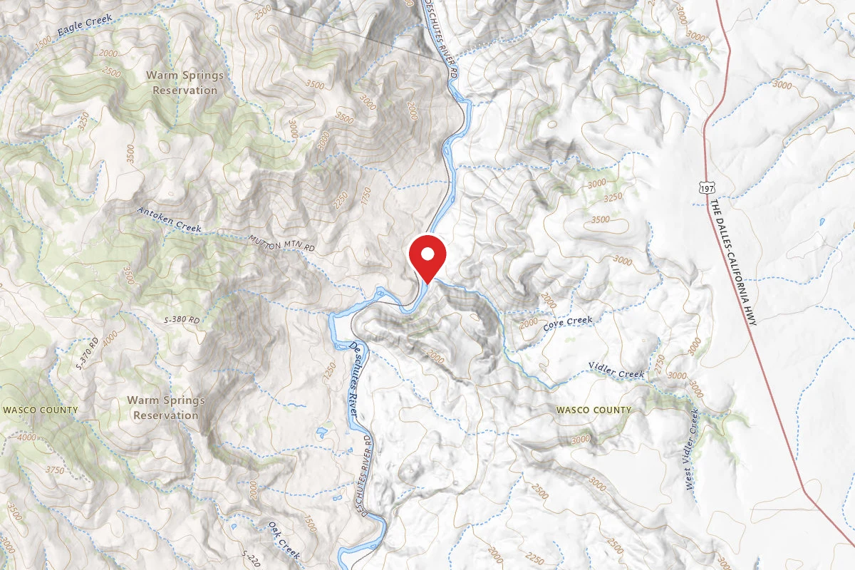 Dispersed Site near 44.9776, -121.0624