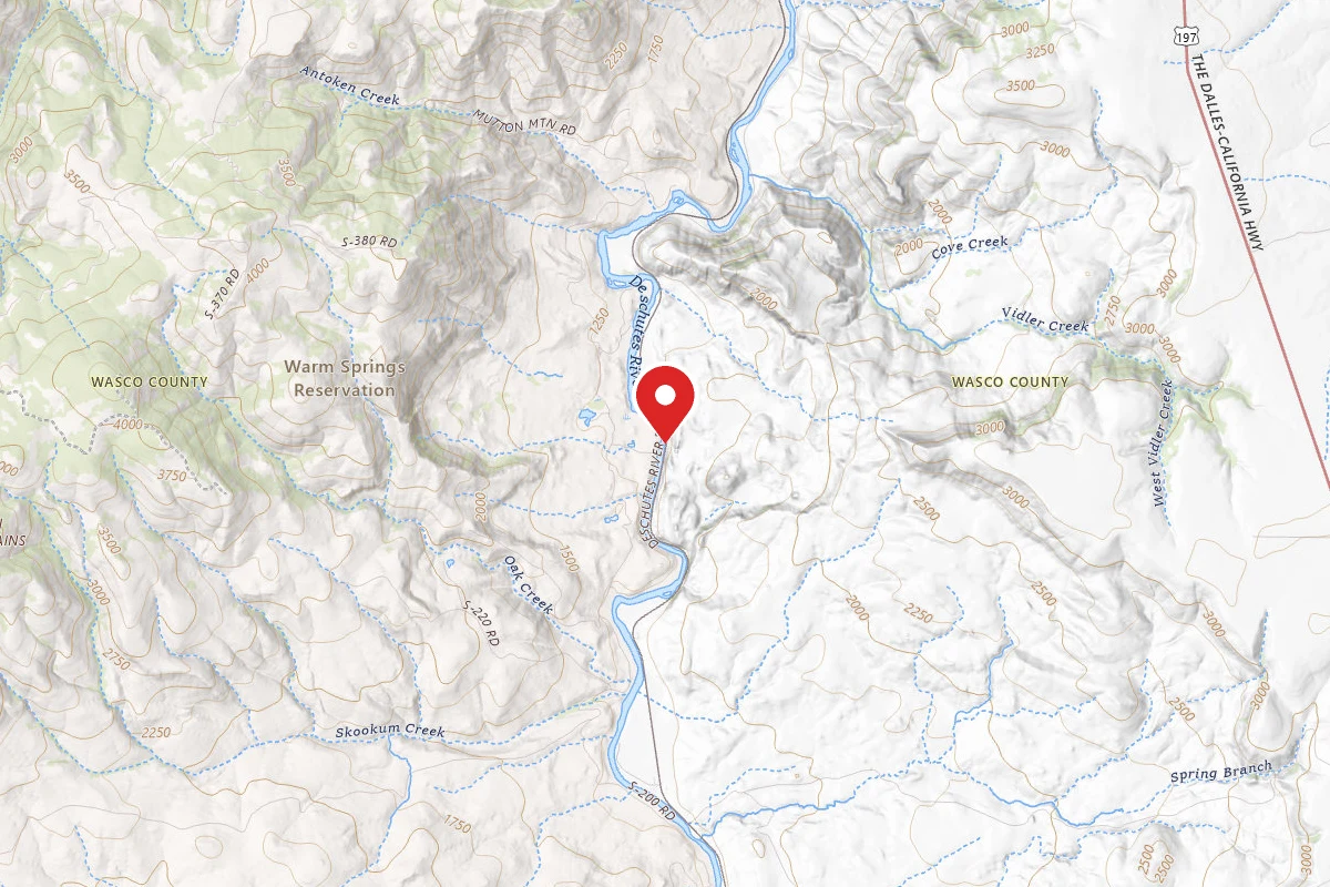 Dispersed Site near 44.9495, -121.0759