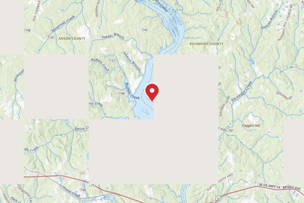 Dispersed Site near 35.0039, -79.8936