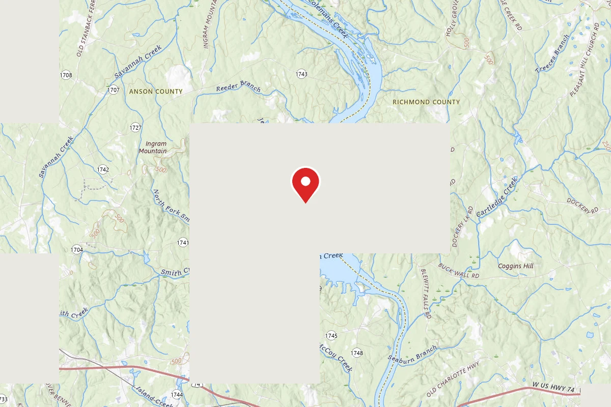 Dispersed Site near 35.0078, -79.8974