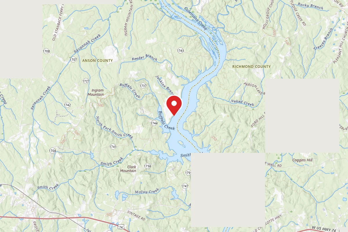 Dispersed Site near 35.0118, -79.9025