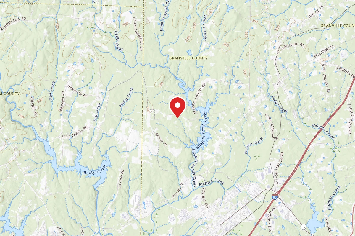 Dispersed Site near 36.1838, -78.7826