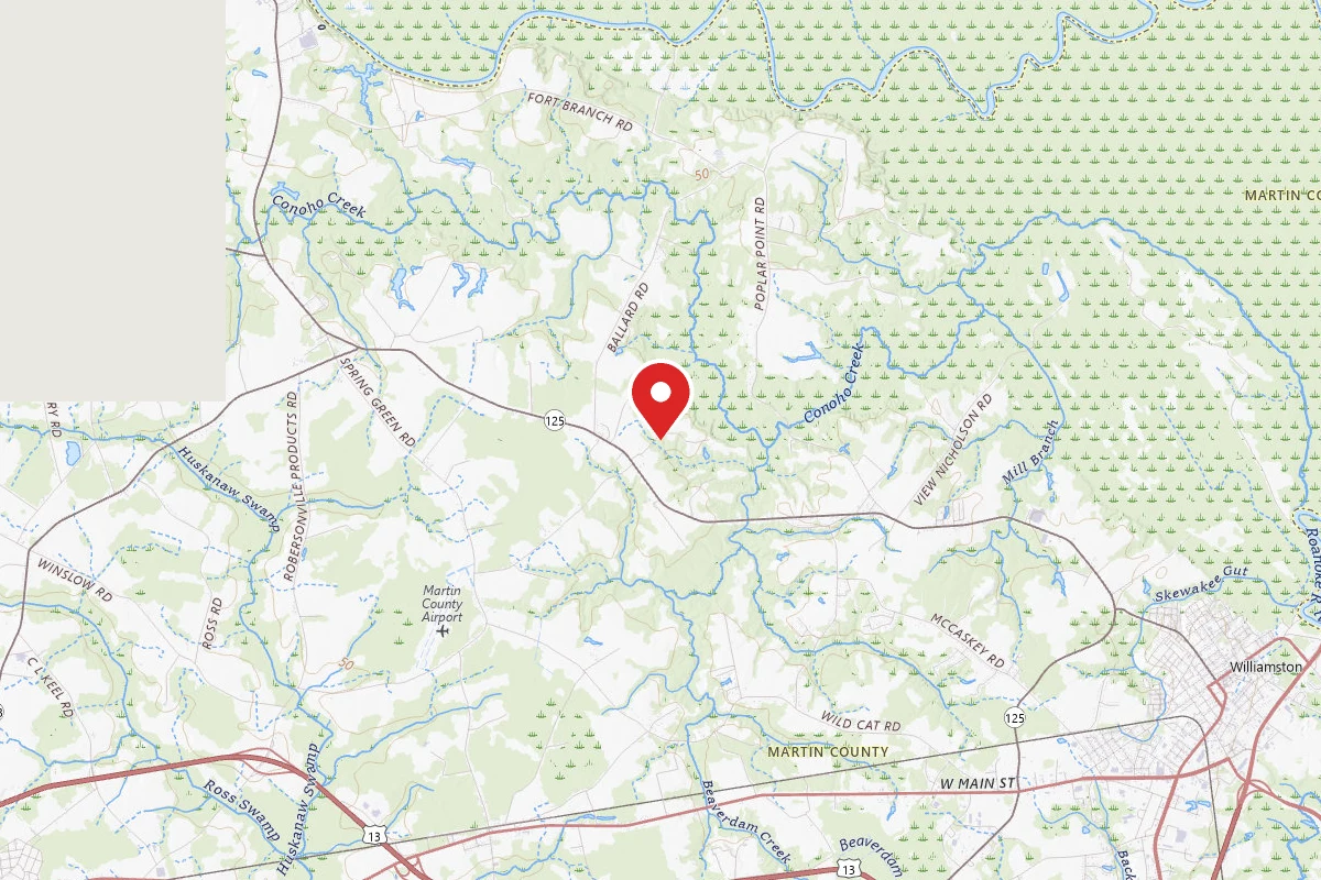 Dispersed Site near 35.8842, -77.1441
