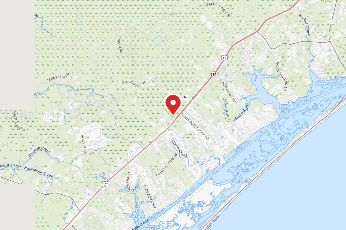 Dispersed Site near 34.4138, -77.6567