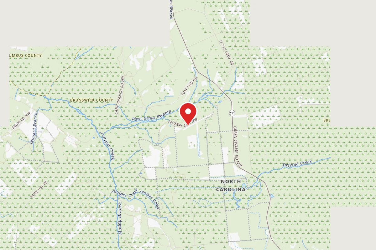 Dispersed Site near 34.1262, -78.3445