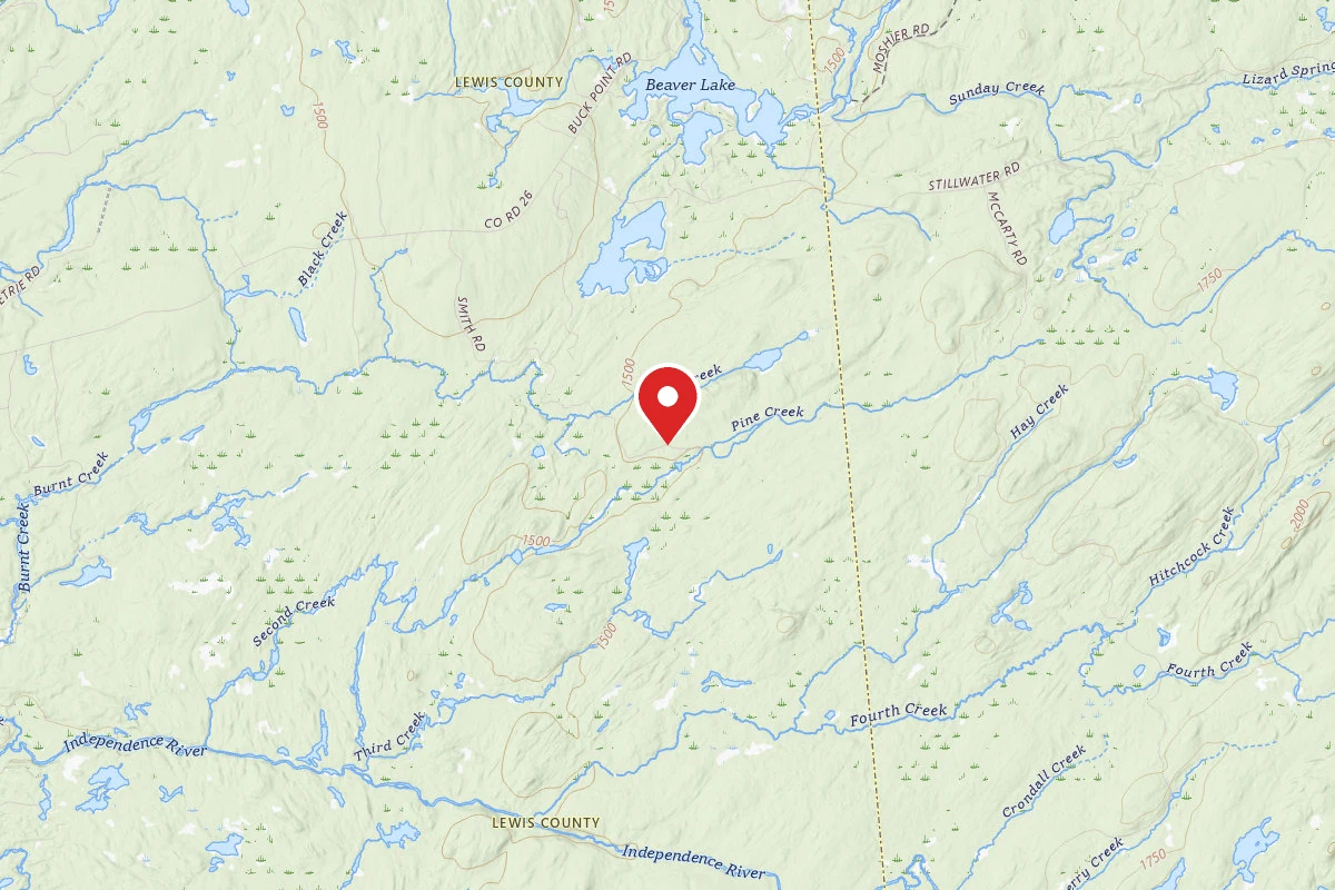 Dispersed Site near 43.8338, -75.1643