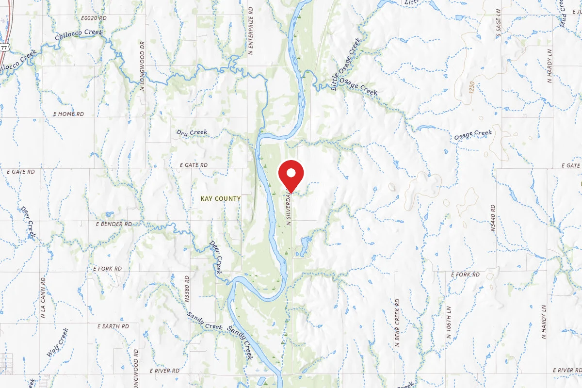 Dispersed Site near 36.9342, -96.9420