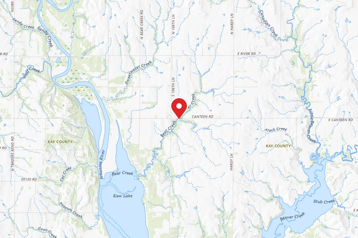 Dispersed Site near 36.8541, -96.8829