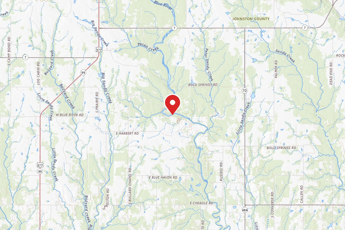 Dispersed Site near 34.3185, -96.5920