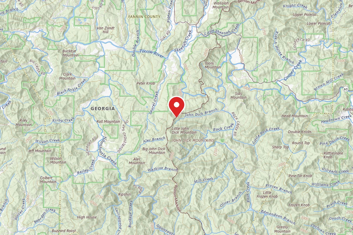 Dispersed Site near 34.7259, -84.1843