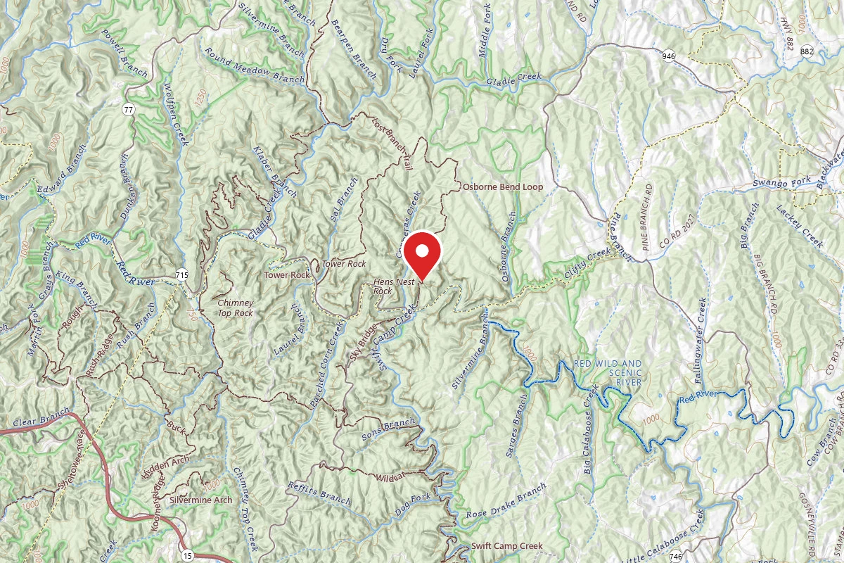 Dispersed Site near 37.8261, -83.5717