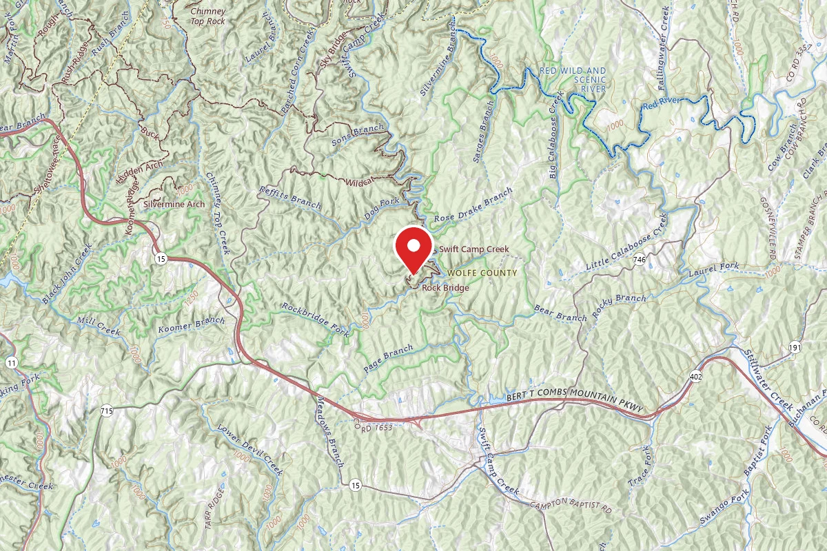 Dispersed Site near 37.7699, -83.5660