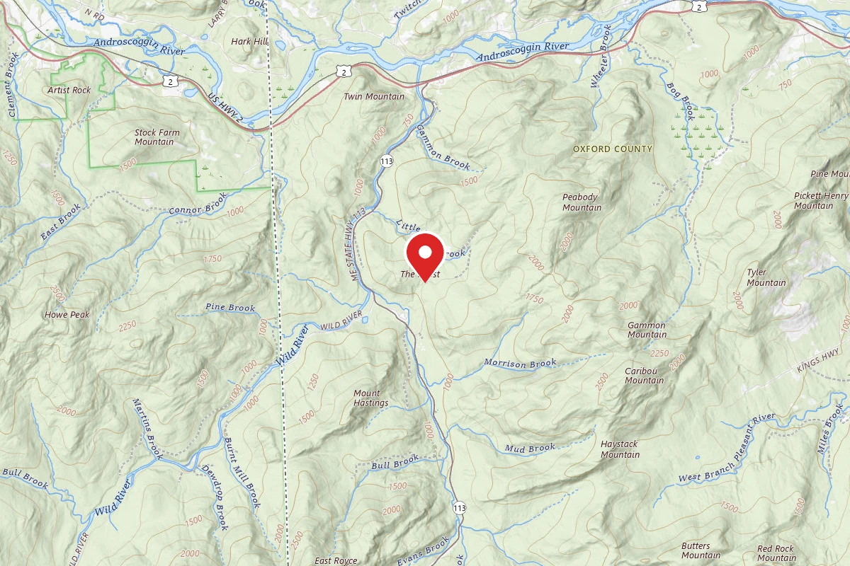 Dispersed Site near 44.3582, -70.9783