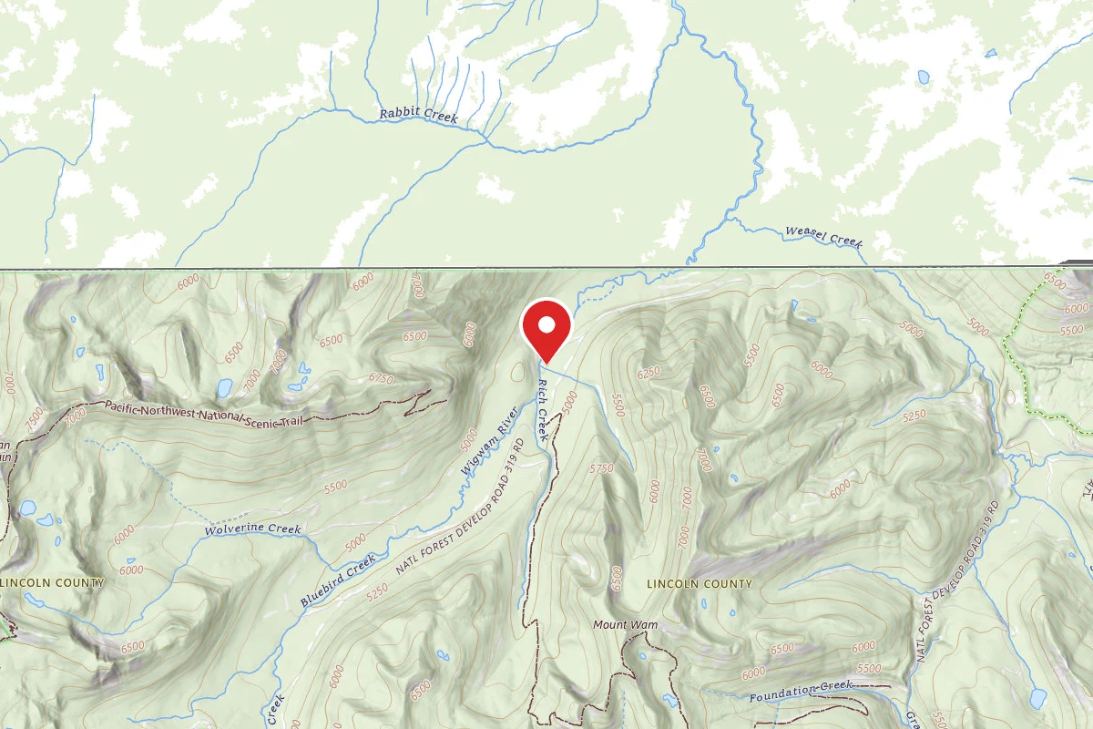 Kootenai Dispersed Campsite ROBIN CREEK RD 7090
