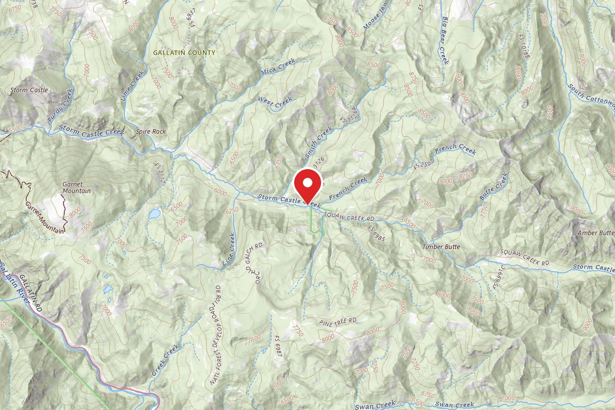 Custer Gallatin Dispersed Campsite FR132-25