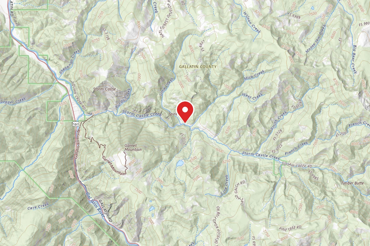 Custer Gallatin Dispersed Campsite FR 132-12