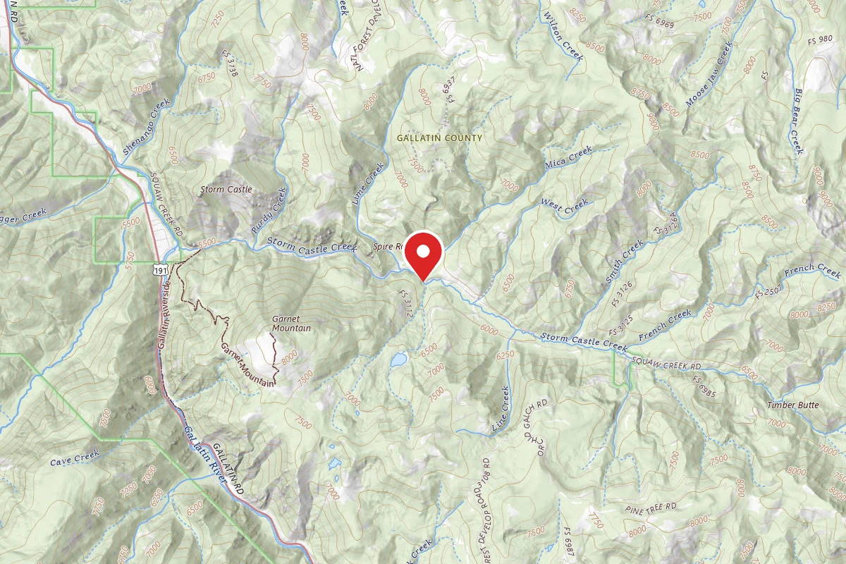 Custer Gallatin Dispersed Campsite FR132-17