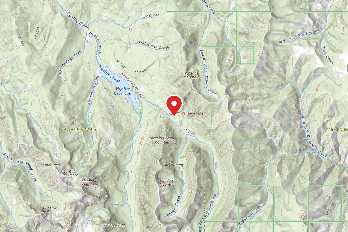 Custer Gallatin Dispersed Campsite FR 3163 EAST FORK HYALITE CREEK 045
