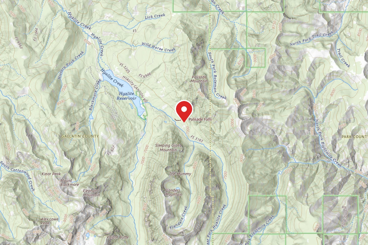 Custer Gallatin Dispersed Campsite FR 3163 EAST FORK HYALITE CREEK 046